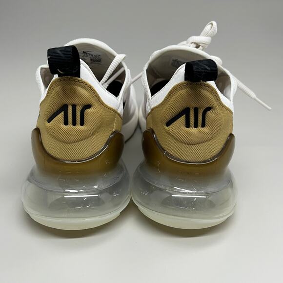 NIKE W Air Max 270 Foam Insole Mesh Sneakers Women's Sz 7 White Gold DZ77736 001 - Picture 6 of 12